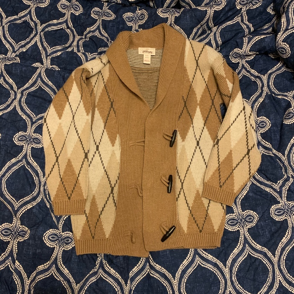 Vintage Argyle Cardigan